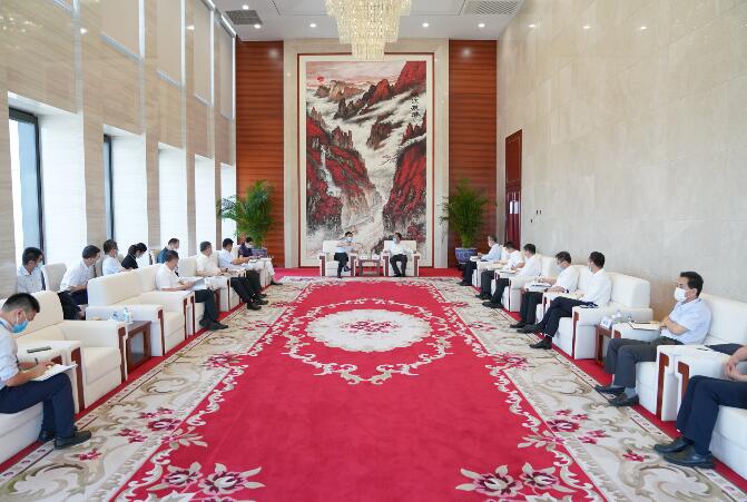中國(guó)能建黨委書記、董事長(zhǎng)汪建平會(huì)見陜西省副省長(zhǎng)趙剛一行