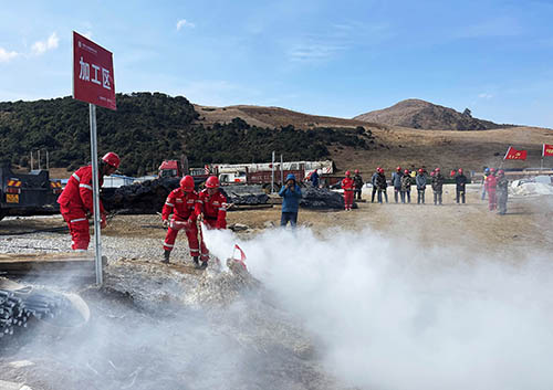 中國安能第二工程局四川涼山項(xiàng)目部開展防火、防汛、防地質(zhì)災(zāi)害綜合演練