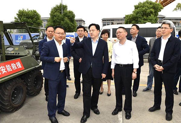 常州市委副書記、市長(zhǎng)陳金虎蒞臨中國安能二局常州分公司調(diào)研防汛抗旱工作