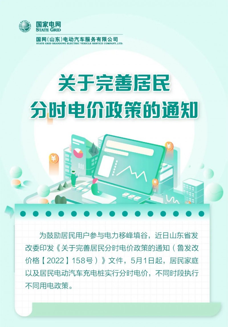 山東居民分時(shí)電價(jià)政策，5月1日開始執(zhí)行！