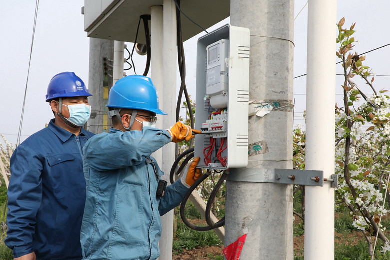 國(guó)網(wǎng)諸城市供電公司電力足，千畝梨園花正濃
