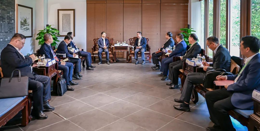 大唐集團黨組書記、董事長鄒磊與海南省副省長倪強會談