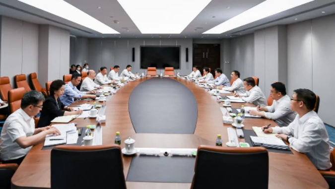 鄒磊、劉明勝與河北省省長王正譜會談