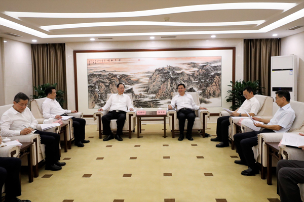國務(wù)院國資委黨委書記、主任張玉卓會見湖南省委副書記、省長毛偉明