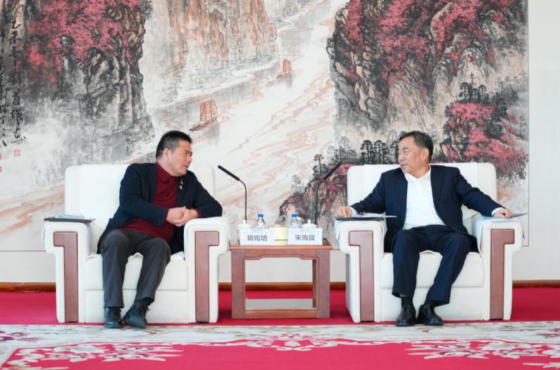 宋海良與“三新”聯(lián)盟成員遠(yuǎn)東控股集團(tuán)創(chuàng)始人、董事局主席蔣錫培會(huì)談