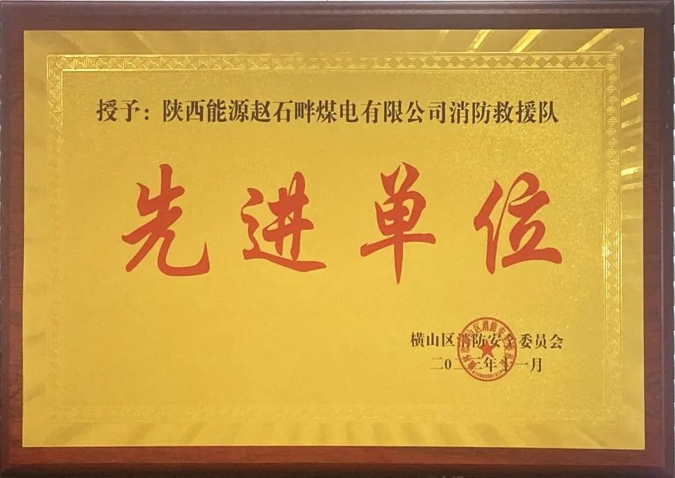 優(yōu)秀！再續(xù)輝煌！陜投集團(tuán)趙石畔煤電消防工作又獲表彰